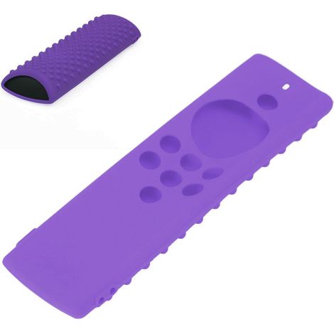 Housse de protection silicone pour télécommande Fire TV Stick Lite [lavable, antichoc, violet] (1/5)