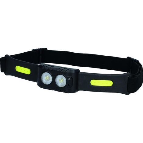 Linterna de cabeza LED COB con sensor (3W 200lm) IPX3 60x33x17mm color negro (1/5)