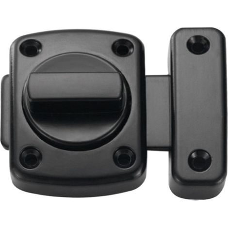 Incuietoare usa baie, PVC, Negru (1/3)