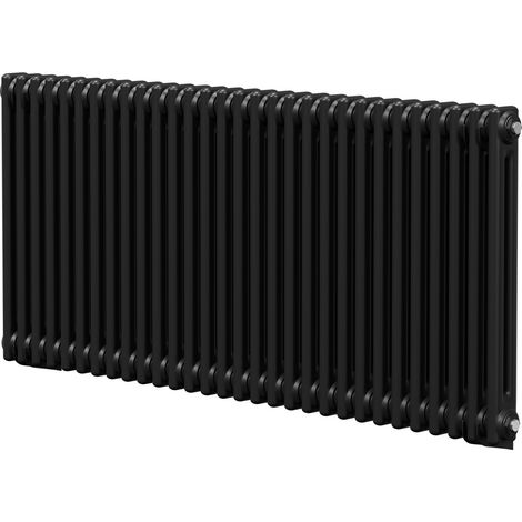 Colore Colosseum Matt Black 600mm x 1340mm Double Panel Radiator (1/5)