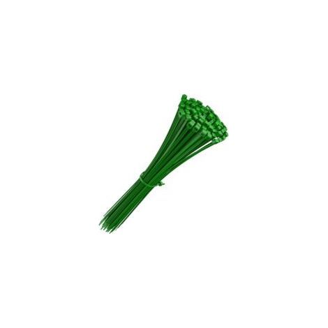 Collier de Serrage 200 mm x 4.8 mm. Attache Câble. Serre Câbles Rilsan Nylon. Colliers Serre-Cable 200mm. Couleur Vert. Lot de 100 Pièces