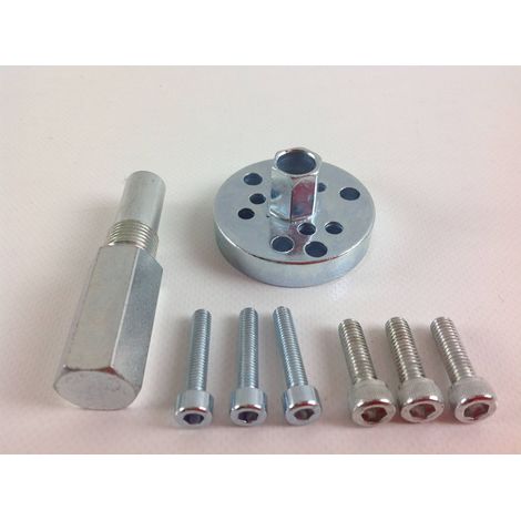 Kit blocca pistoni bloccaggio motore motosega +chiave estrattore smonta frizione (1/4)
