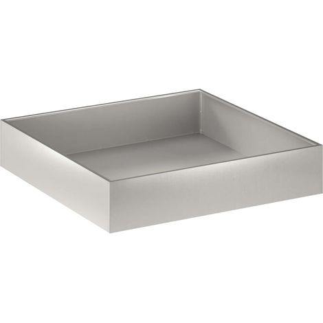 Maison Exclusive - Cache-pot de jardin Argenté 80 x 80 x 20 cm Acier inoxydable (1/5)