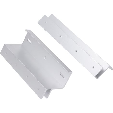 Support de verrouillage électromagnétique 280 kg pour porte simple, contrôle d'accès, support de verrouillage électromagnétique pour porte vitrée sans cadre supérieure et inférieure (1/5)