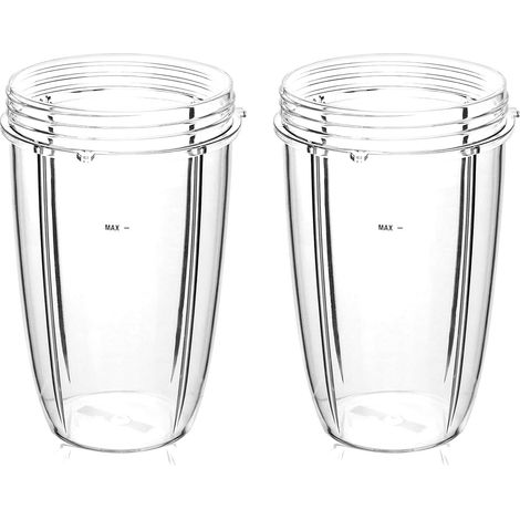 Gobelets de 710 ml compatibles avec les blenders Nutribullet 600 W et 900 W, pièces de rechange pour extracteur de jus (lot de 2) (1/5)