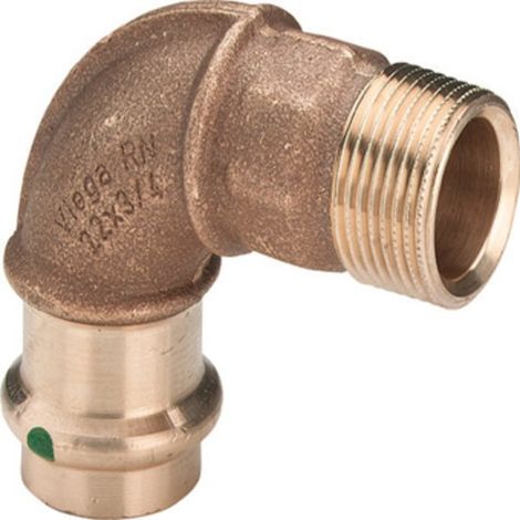 Coude à 90 degrés avec SC Sanpress 2214 en bronze au silicium 54 mm x R2 (1/2)