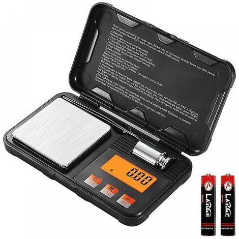 Balance de poche de précision numérique électronique 0,001 g pour bijoux en or et diamants, mini balance en magnésium.-AquaForge (1/5)