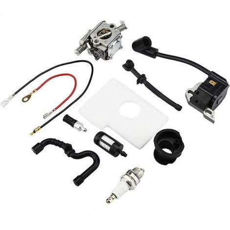 Carburetor Kit Ignition Coil Carb Set for 017 018 MS170 MS180 Chainsaw Replacement Garden Accessories (1/5)