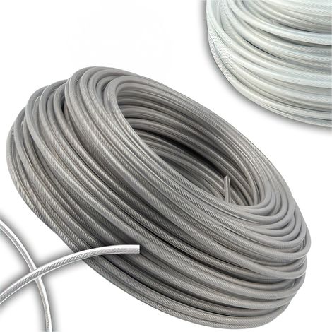 Fil de coupe en acier pour têtes de débroussailleuse, herbes dures, 2,7 mm, 10 m