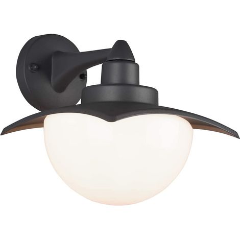Trio Leuchten Donez 204960142 Applique murale d'extérieur en aluminium moulé sous pression anthracite, verre opale blanc, excl.1 x E27 (1/5)