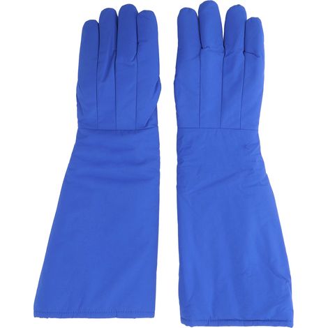 Gants cryogéniques Ortviai 58 cm – Résistants au froid extrême (-160 °C), étanches et anti-coupures, pour azote liquide, LNG et congélation