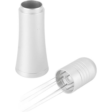 Aiguille à café durable pour distribution et tassement léger, outil de brassage pour barista à domicile, bureau ou café, finition argentée. (1/5)