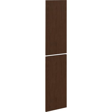 Mexen Rivel frente ranurado para el cuerpo del gabinete de baño 35 x 80 cm (2 piezas), nogal - 91A21-1600-300-2-86 (1/2)