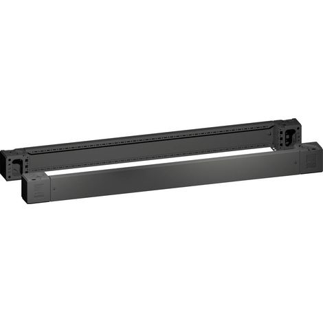 Pièce d'angle de socle VX avec cadre de base, avant et arrière, H: 100 mm, pour B: 1200 mm, tôle d'acier 8660007 Rittal