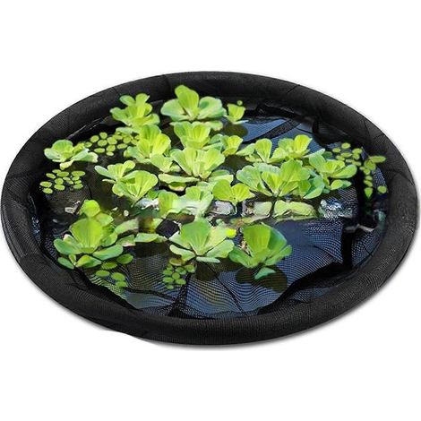 Bâche de protection flottante pour plantes aquatiques, barrière flottante pour poissons, décoration de bassin, plantes aquatiques, tapis roulant circulaire, 60 cm x 60 cm (1/5)