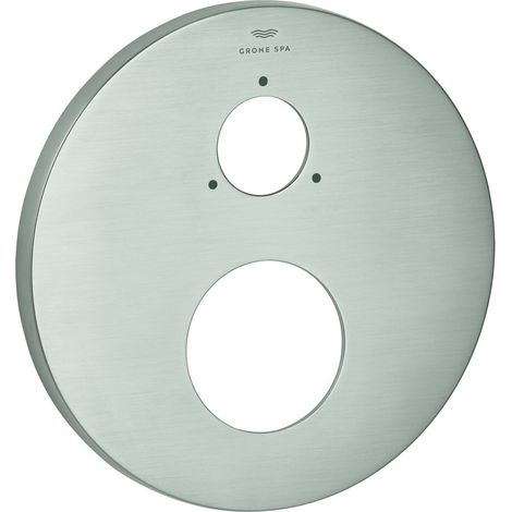 Grohe Rosette rund für Einhandmischer-Fertigmontageset, Supersteel, 49250DC0 (1/2)