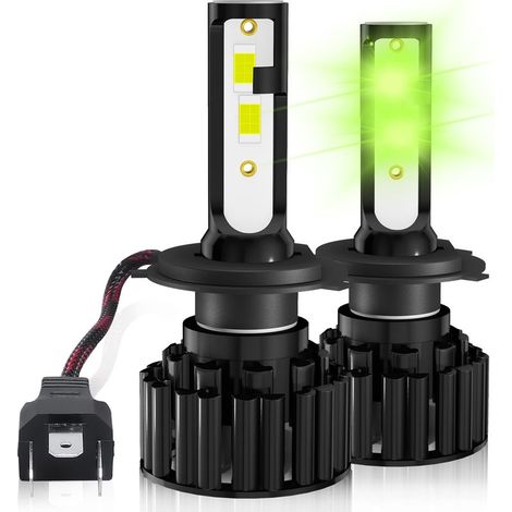 Ampoule H4 LED pour voiture, kit de conversion 24W blanc froid, étanche IP65, lot de 2 pièces (1/5)