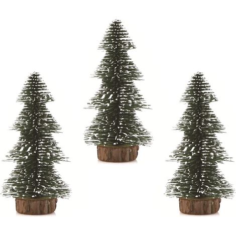3 Pcs Mini Sapin De Noël,Sapin De Noël Realiste,Sapin De Noël Miniature,Sapin De Noël Bureau pour DéCorer Les FêTes De Noël,Les Loisirs CréAtifs,Les Ordinateurs De Bureau,Le Bricolage (Vert) GROOFOO (1/5)