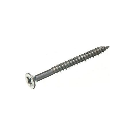 Lot de 400 vis à bois double filetage en acier zingué 20,3 x 5,1 cm (1/2)