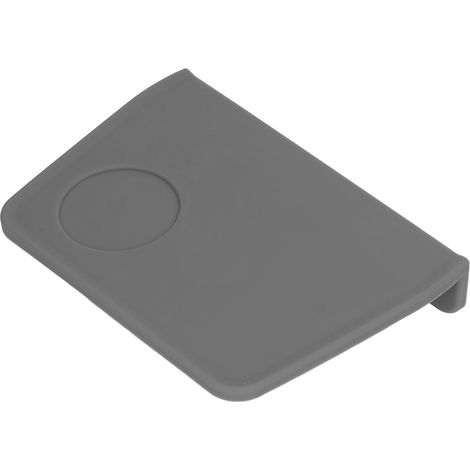 Tapis de tassage à café avec fente pour tasseur, en silicone, gris. (1/5)