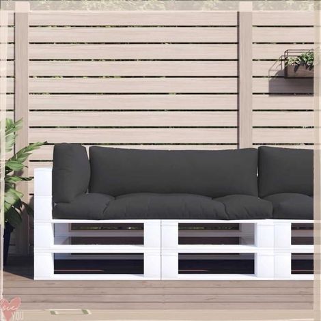 360951 Coussins de palette lot de 3 noir tissu (1/5)