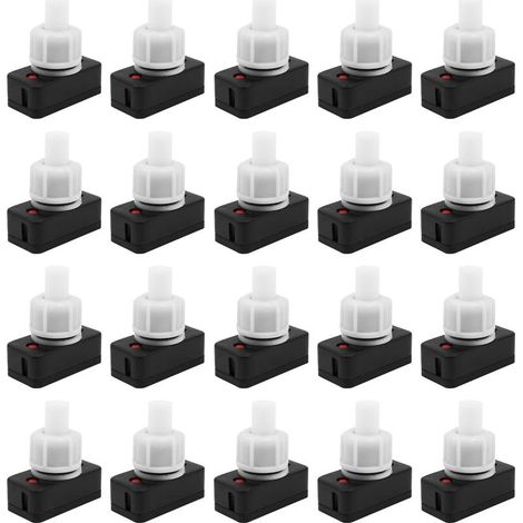 20-teiliger Tischlampen-Dimmer-Druckknopfschalter AC 250V 1A Ein/Aus-Lampenschalter (1/4)