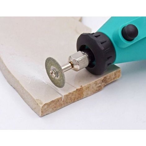 Disques À Tronçonner Diamantés - 22 Mm - Perforés - Pour Outils Rotatifs - Lot De 12 (1/4)