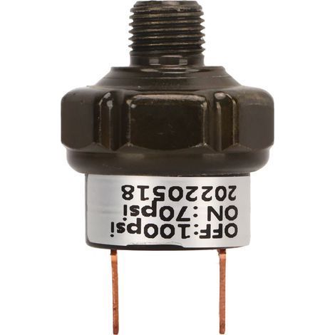 Interrupteur de régulation de pression pour compresseur d'air, vanne en acier inoxydable, pièce de rechange pour klaxons de train, 70-100 PSI (1/5)