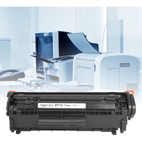 Cartouche d'encre HP 2612A pour imprimantes laser, compatible avec modèles HP et Canon. (1/5)