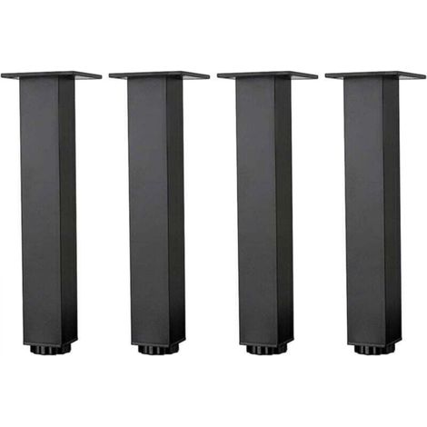 Adjustable Height Aluminum Alloy Furniture Legs, Coffee Table/Sofa Legs, Black, 4 Pieces (25cm/9.8in) (1/5)