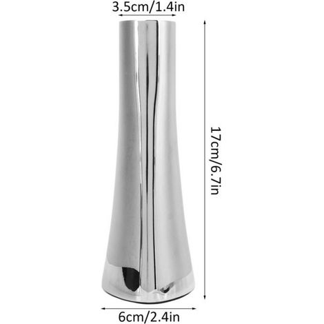 Vase de table - Inox - 304 - 17 cm - Design contemporain - Décoration maison (1/5)