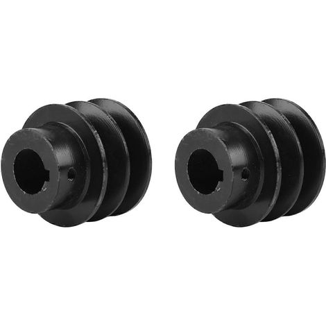 2X Poulie à gorge trapézoïdale, filière à double gorge pour moteurs Honda 168F 170F GX110 GX120 GX160 GX200 7HP ATV Go Kart (1/5)