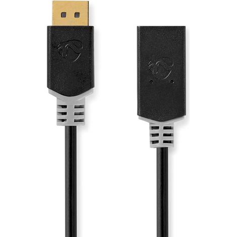 Cavo Displayport  DisplayPort maschio  Connettore HDMI™  4K@30Hz  Placcato oro  0,20 m  Rotondo  PVC  Antracite  Scatola