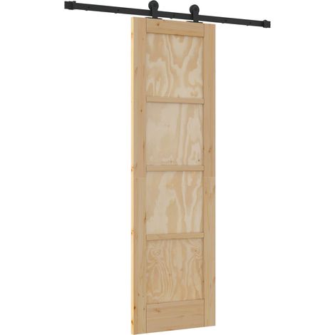 Maison Exclusive - Schiebetür ORKDAL Natur 61 x 198,5 cm Massives