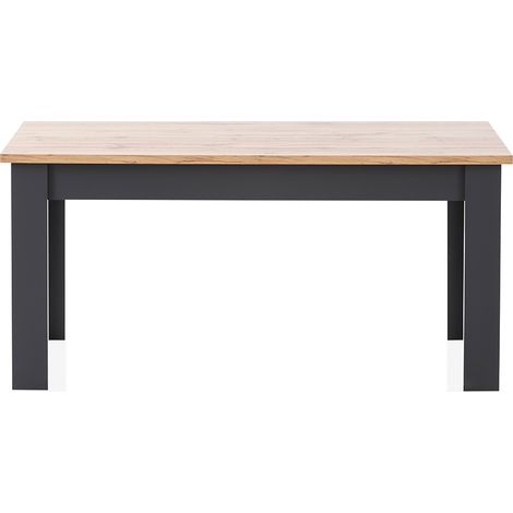 Landhausstil Esstisch CESENA-61 in anthrazit mit Wotan Eiche Nb., B/H/T ca. 160/76/90 cm (1/5)