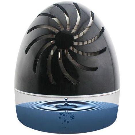Absorbeur d'humidité pour pièces jusqu'à 20 m², déshumidificateur d'air anti-odeur et anti-moisissure (noir) (1/4)
