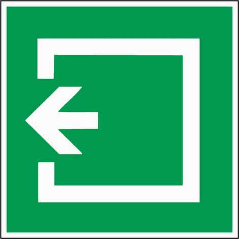 Panneau Sortie - fond vert - Rigide 200x200mm - 4220376