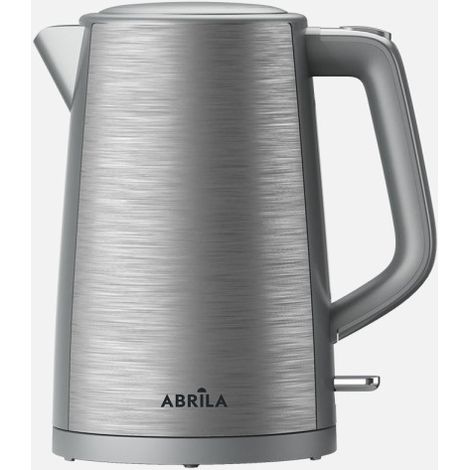 Hervidor de agua elec.tabachin gris/plata 1,7l 2200w base girat.tacto frio,apagado automatic.seguridad 24,5x22x15,5cm