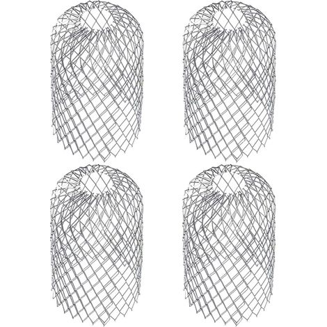 4 Pices Crapaudines pour Gouttire DEnviron Filtres De Gouttire Grille Grillage Stop Feuille Crapaudine Crpine Pare Feuille Cache Gouttire Acier Inoxydable 6,69 X 3,15 Pouces