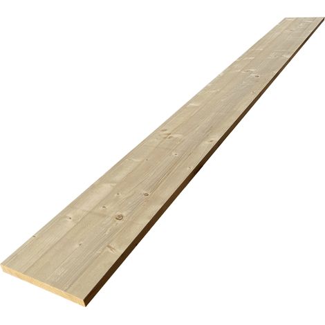 Tablette Sapin bois massif, L.200 x l.20 cm, Ep.18 mm