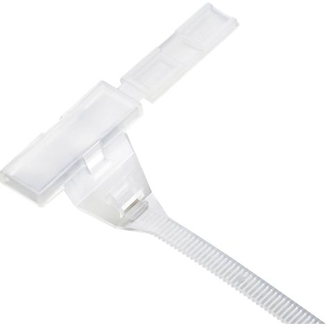 TRU COMPONENTS 1593122 TC-PMT150203 Porte-étiquette avec collier de serrage Type de montage: pour collier serre-câbles Surface de marquage: 30 x 9.2 S029551 (1/3)