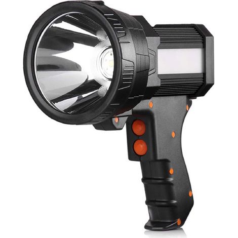 Projecteur rechargeable ultra-lumineux 1 000 000 lm LED portable d'extérieur étanche IP54, chargement USB, idéal pour le camping en cas d'inondation (1/5)