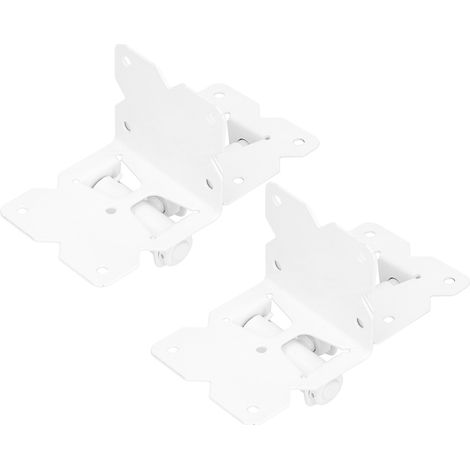 Charnière de porte de clôture de jardin blanche en acier au carbone, accessoire de quincaillerie pour porte de clôture. (1/5)