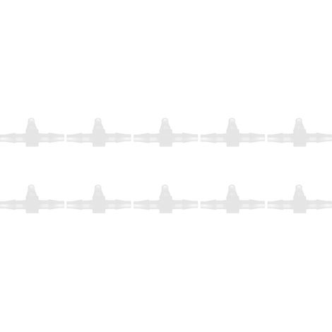 Lot de 10 tés en T résistants à la pression et à la température, raccords cannelés de 1/2 pouce. 5.6