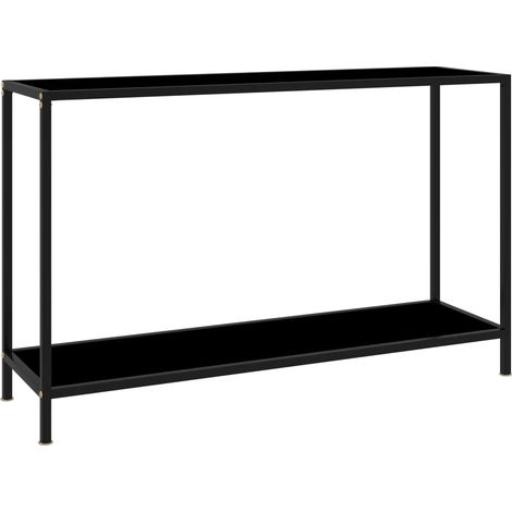 Table console Noir 120x35x75 Verre trempé 3 (1/5)