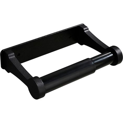Support Pour Papier Toilette - Montage Murale En Alliage - Pour Surface Lisse - Noir - 1 Pièce (1/5)