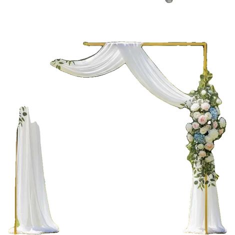 Soporte de lona, ​​fácil montaje, adecuado para diversos eventos, color dorado. (1/2)