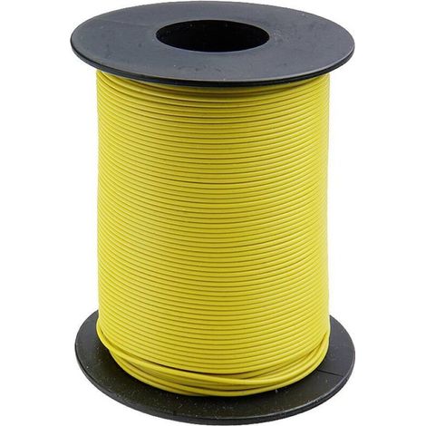 125-S25-3 Fil de câblage 1 x 0.25 mm² jaune 25 m