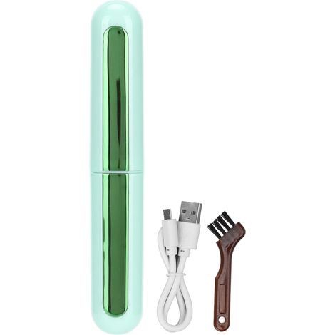 Recourbe-cils électrique Rechargeable USB, Outil de Recourbe-cils Chauffant Longue Durée avec Affichage Numérique pour Femmes, Voyage, Usage Domestique (GREEN) (1/5)
