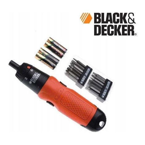 Destornillador eléctrico Black&Decker A7073 + Juego de puntas de 6 V